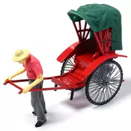 Jinrikisha de Tiny City (rojo x verde) con figura [ATC35016]