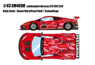 1/43 Lamborghini Huracan GT3 EVO 2018 ロッソマーズ (パールレッド/カモフラージュ) [EM469B]