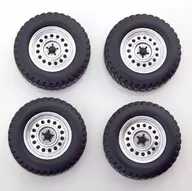 1/18 VW T3 Syncro Tire Set with spoke rims(銀色)[KKDCACC013]