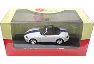 1/43 MAZDA ROADSTER (White X Blue Stripe) [JC04WB]