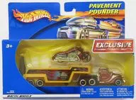 1/64 PAVEMENT POUNDERS 2台セット(シルバー×レッド×ブラック/イエロー×ブラック×レッド) 「Hot Wheels PAVEMENT POUNDERS」 [89049]