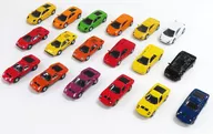 1/100 set de 18 tipos "Lamborghini Miniture car collection" Sunkus Thanks coffee drink campaign product