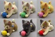 Juego de 6 tipos "Pullback Wool and Nyanko" Pullback Car
