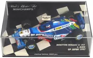1/43 BENETTON RENAULT B 197 GP JAPAN 1997 FedEx #7 (azul x azul claro x branco)