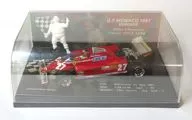 1/43 Ferrari 126CK Turbo Monaco GP 1981 Winner Gilles Villeneuve Agip #27(レッド) 「Michelin Collection」