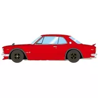 1/43 Nissan Skyline 2000GT-R (KPGC10) with Spoiler (Nissan Works wheel) (Red) [VM244D]