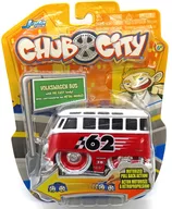 VOLKSWAGEN BUS #62(レッド×ホワイト) 「CHUB CITY」 プルバックカー [83020]