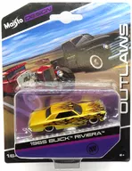 1/64 1965 BUICK RIVIERA(イエロー×ブラックファイアパターン) 「OUTLAWS」 [MS15494OU2]
