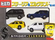 Stage A & Elgrand Set (4 Sets) 「 Tomica 」 [558682]