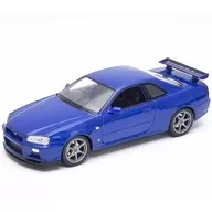 1/24 Nissan Skyline GT-R R34 (azul metálico) [WE24108MB1]