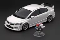 1/18 Honda CIVIC (FD2) TYPE R (white) With Engine WEB limited model [IG2833]