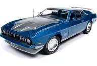1/18 1971 Ford Mustang Mach 1 Code Q Blue (Mediterranean Blue) [AMM1335]