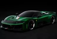 1/18 Ferrari F80 carbon optional Green Jewel-bicolor wheels silver and carbon case none[P18253F1]