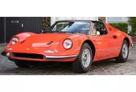 1/18 Ferrari Dino 246 GTS 1972 Rosso Dino-Black interior外壳无[P18152B2]