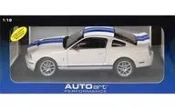 1/18 FORD SHELBY COBRA GT 500 CONCEPT(ホワイト×ブルー) 「PERFORMANCE」 [73052]