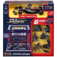 1/43 オラクル レッドブル レーシング PIT PASS セット RB20 S.ペレス #11(クルー×6pcs、パドックガレージ) [BUR38453P]