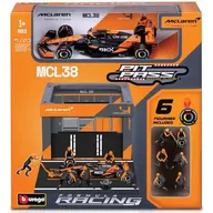 1/43 マクラーレン F1 チーム PIT PASS セット MCL38 O.ピアストリ #81(クルー×6pcs、パドックガレージ) [BUR38451P]