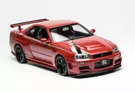 1/18 Nissan Skyline GT-R (R34) CUSTOMIZED VERSION Active Red with Livery [M83426]