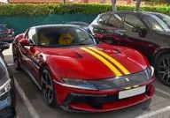 1/18 Ferrari 12Cilindri Coupe Rosso Corsa with Yellow stripes ケース無 [P18248N]