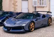1/18 Ferrari SF90 XX Spider Blu Elder ケース無 [P18238S]