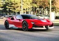 1/18 Ferrari SF90 XX Stradale Rosso Corsa with white livery ケース付 [P18237UV]