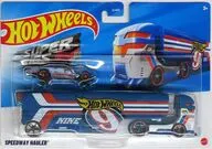 1/64 SPEEDWAY HAULER(ブルー×ホワイト×レッド) 「Hot Wheels SUPER RIGS」 [DKF85]