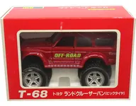 1/40 トヨタ ランドクルーザーバン ビックタイヤ(レッド) 「ダイヤペット T-68」 [0001738]