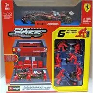 1/43 フェラーリ PIT PASSセット SF-25 C.ルクレール #16 (クルー×6pcs パドックガレージ) [18-36865L]