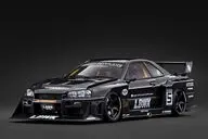 1/18 LB-ER34 Super Silhouette SKYLINE(ブラック) [IG4135]