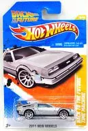 1/64 BACK TO THE FUTURE TIME MACHINE (Silver) "Hot Wheels 2011 NEW MODELS" [T 9688 09 a 0 f]