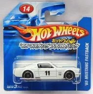 1/64 '65 Mustang fastback (blanco x azul cielo) "Hot Wheels" [N 9428 0617]