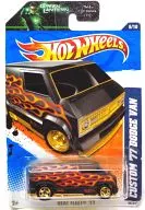 1/64 CUSTOM ’77 DODGE VAN(ブラック×オレンジ×レッド) 「Hot Wheels HEAT FLEET ’11」 [T9803-09GN]