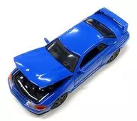 【シークレット3】 1/64 ニッサン BNR32型 R32 GT-R(ブルー) 「TACCAR スカイライン GT-R THE ENGINE」