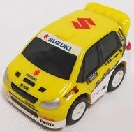 Suzuki SX4 WRC (amarelo) "Wanda WRC Rally Japan Certified Pullback Car Collection 2008"