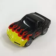 01.1982 Chevrolet Corvette (Black x Yellow) "GM Famous Model Pullback Car FIRE ORIGINAL COLLECTION" 2012 Kirin Fire Campaign product