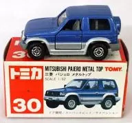 1/62 Mitsubishi Pajero Metal Top (Blue x Silver / Red Box / Made in China) "Tomica No. 30"