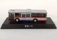 1/150 Nissan Diesel UA452-KAN Tokyu Bus (Silver x Red x Blue) "Dycast Bus Series Bus Route Bus 1" Limited Sunkus / Thanks