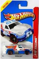 1/64 RESCUE DUTY(ホワイト×ブルー) 「Hot WHeeLS HW RACING」 [X1865-07A3]