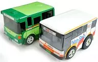 CHORO Q Nankai Bus (White x Orange) x Orange) & Nankai Rinki Bus (Green) 1st anniversary of Nankai Bus and 10th anniversary of Nankai Rinki Bus