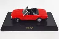 1/64 Fiat 124 (rojo) "Fiat & Lancia mini car collection" Sunkus Thanks Limited