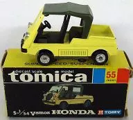 1/54 バモス ホンダ(イエロー×グリーン/黒箱/日本製/1Eホイール) 「トミカ No.55」 