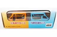 Q版賽車千歲市循環型社區巴士B巴士北海道巴士(橙色)&千歲市相互觀光巴士(藍色)2輛SET