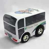 Choro-Q Tommy's tour Shintomi tour bus (blanco x verde x azul)