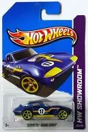1/64 CORVETTE GRAND SPORT (azul metálico x linha amarela) "Hot Wheels HW SHOWROOM" [X1824-07A3]