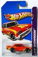 1/64 '57 CHEVY (línea roja x amarilla) "Hot wheels HW SHOWROOM" [X 2002 07 a3]