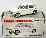 1/64 LV-58a Toyota Corolla 1200 4 puertas sedan (blanco) "Tomica Limited Vintage" [214519]
