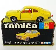 1/59 マツダ サバンナ GT(イエロー/黒箱/日本製/1Hホイール) 「トミカ No.80」
