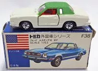 1/63 Ford Mustang II Gear (White x Green / Blue Box / Made in Japan) "Tomica Foreign Car Series F38"