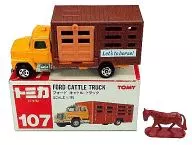 1/95 Ford Quatre Truck (Brown x Yellow / Red Box) "Tomica No. 107"