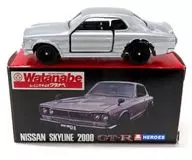 1/62 ニッサン スカイライン 2000 GT-R(シルバー) 「レトロトミカシリーズ」 ノスタルジックヒーローズ特注モデル